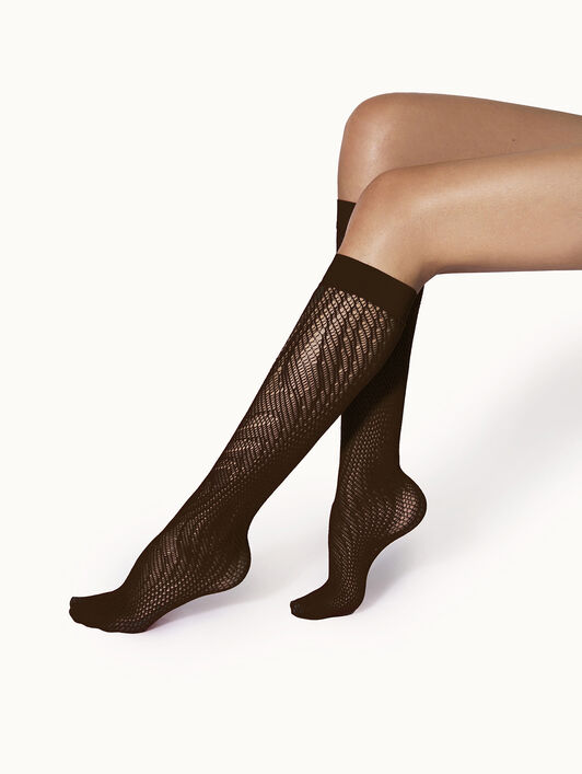 SNAKE NET KNEE-HIGHS
