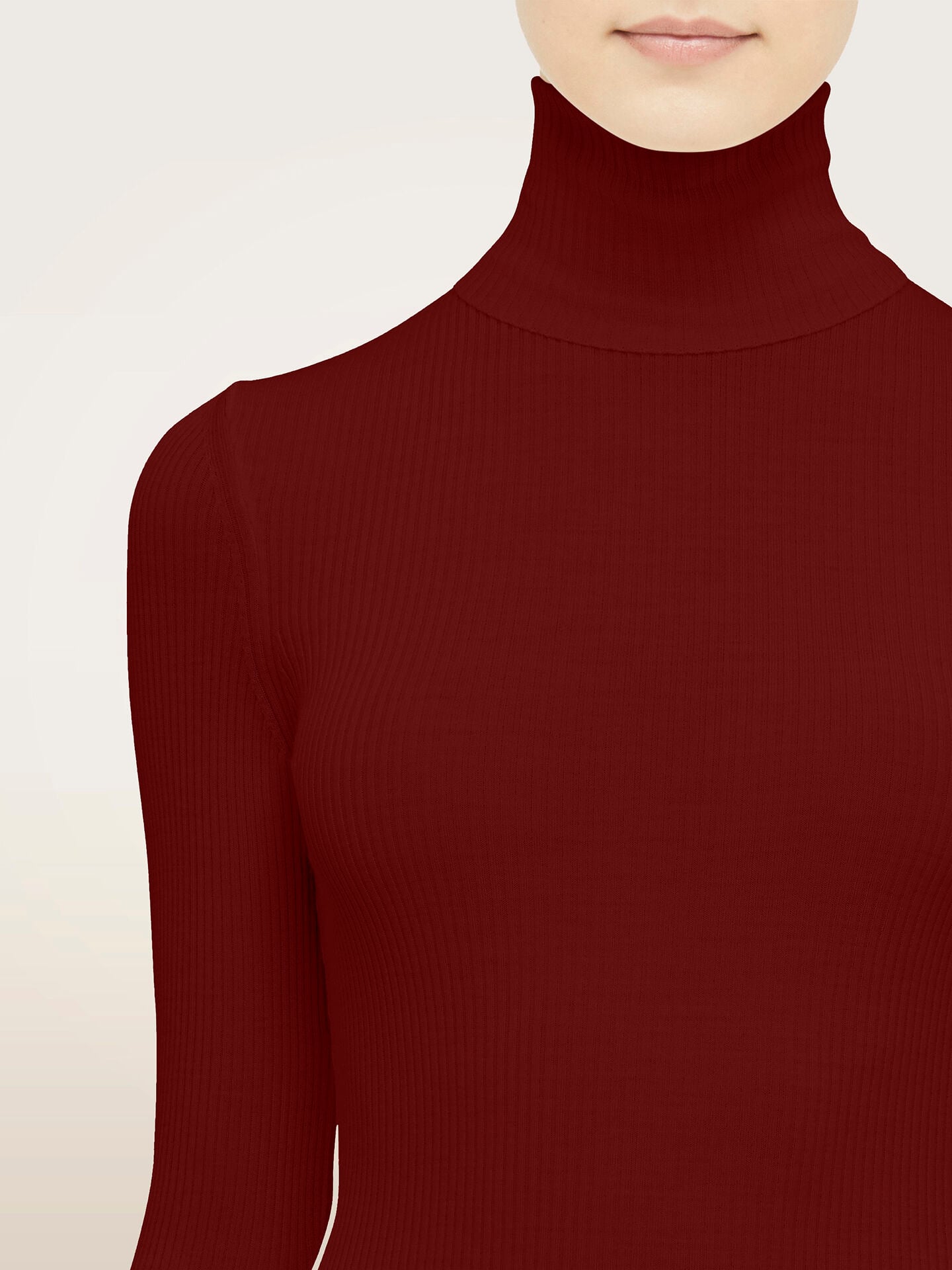 MERINO FINE RIB TOP LONG SLEEVES MERINO FINE RIB TOP LONG SLEEVES
