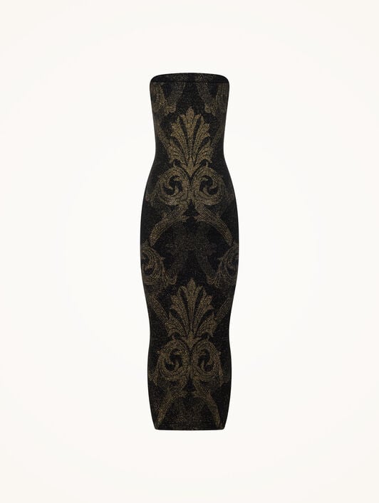 METALLIC JACQUARD DRESS METALLIC JACQUARD DRESS