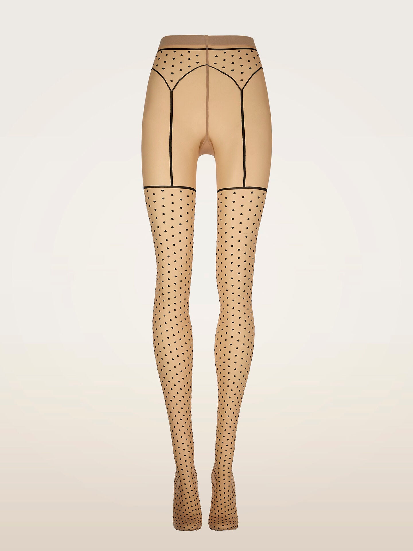DOTTED GARTER BELT TIGHTS DOTTED GARTER BELT TIGHTS