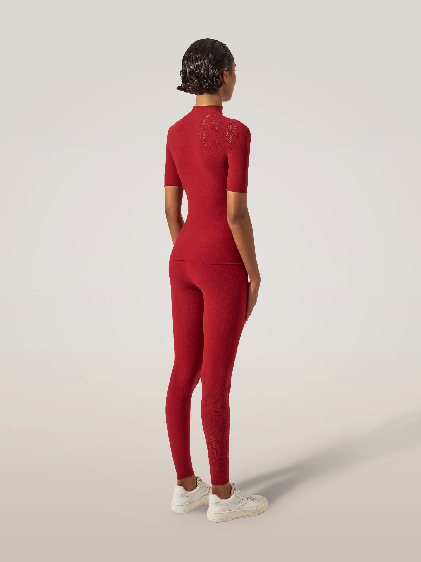 ROSE NET TOP SHORT SLEEVES ROSE NET TOP SHORT SLEEVES