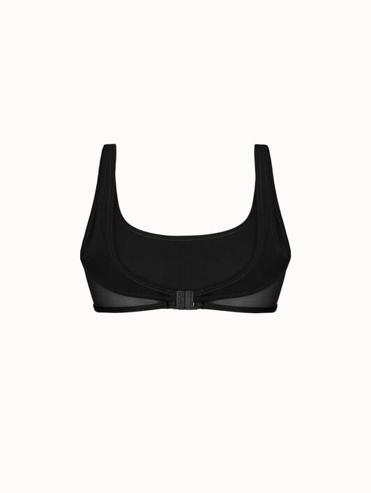 SHEER & OPAQUE SWIM TOP