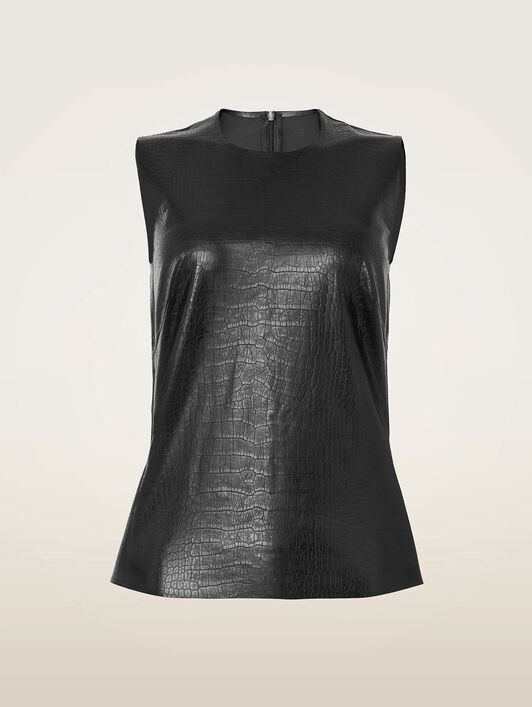 EMBOSSED ALLIGATOR TOP SLEEVEL EMBOSSED ALLIGATOR TOP SLEEVEL