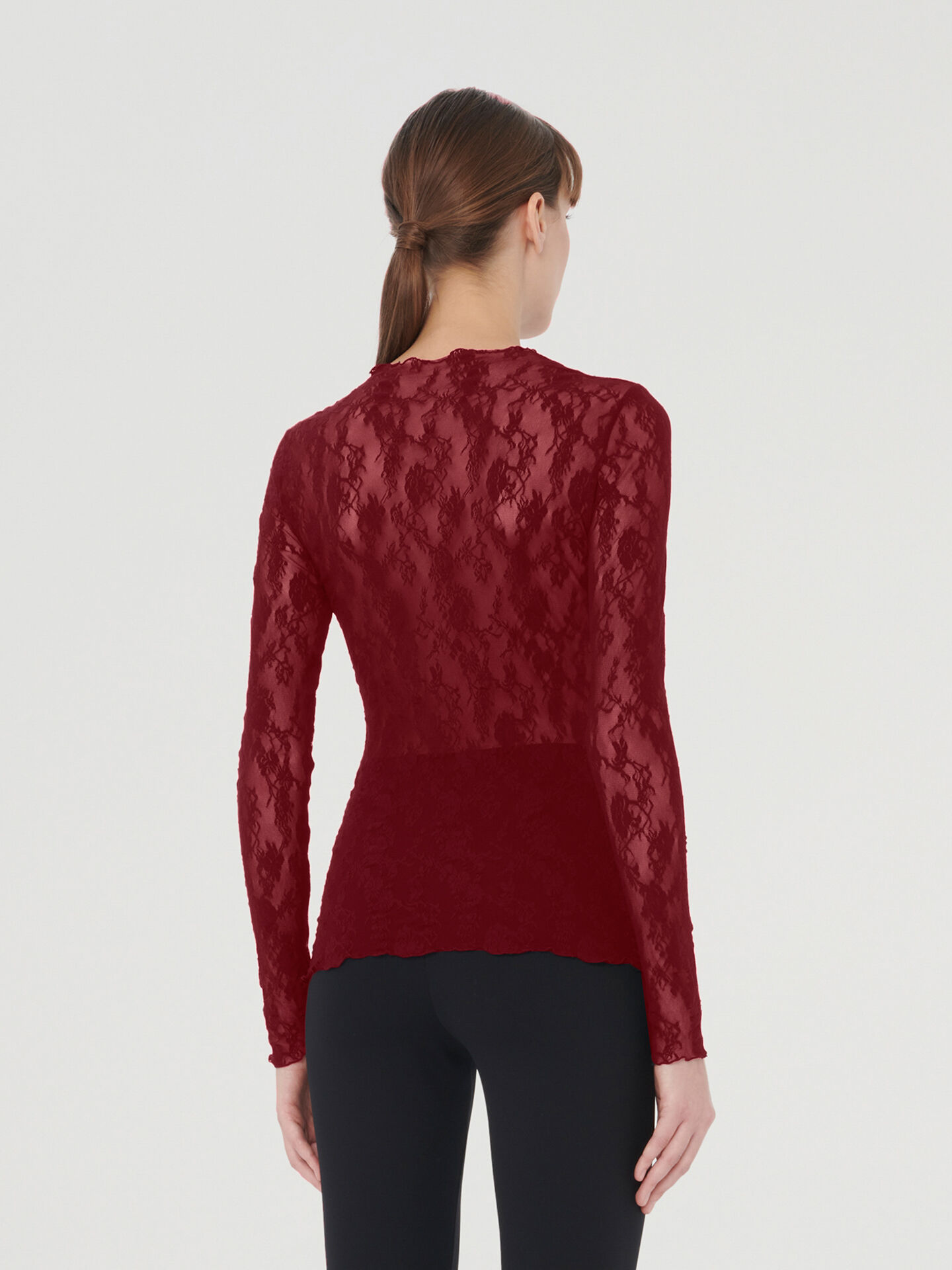 FLORAL LACE TOP LONG SLEEVES FLORAL LACE TOP LONG SLEEVES