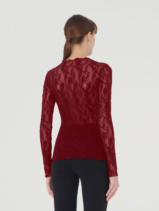 FLORAL LACE TOP LONG SLEEVES FLORAL LACE TOP LONG SLEEVES