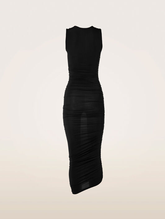 SHEER DRAPE DRESS SHEER DRAPE DRESS