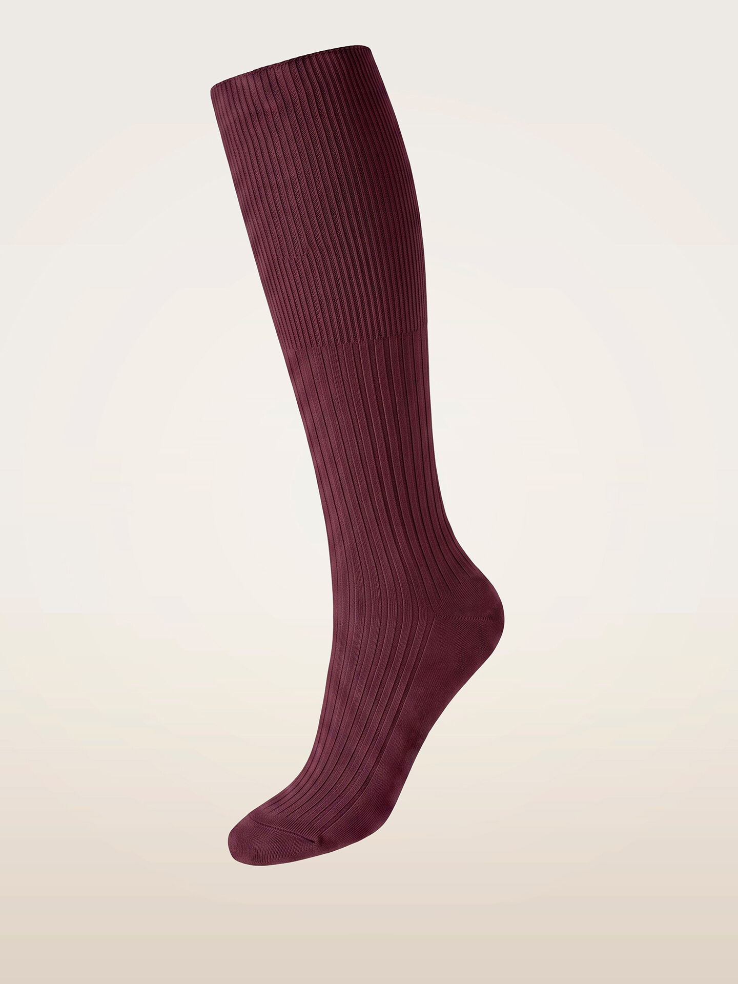 RIBBED CASHMERE BLEND KNEE-HIGHS
