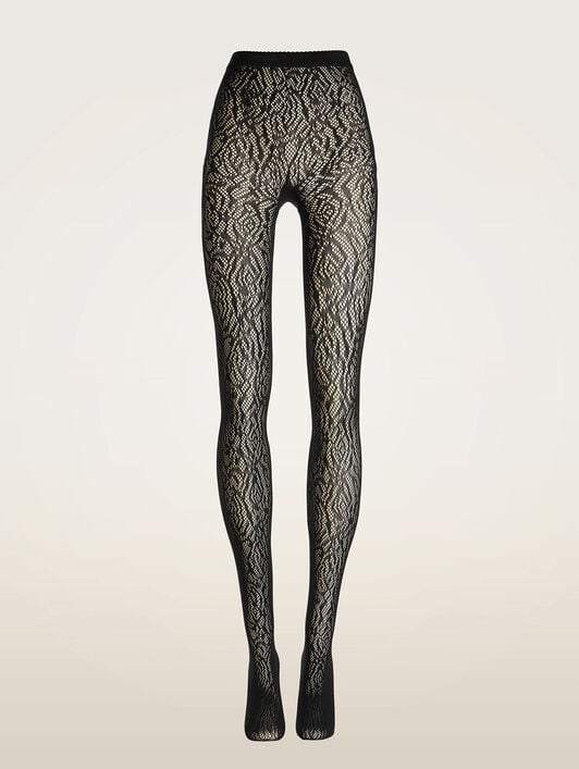ROSE LACE EFFECT TIGHTS ROSE LACE EFFECT TIGHTS