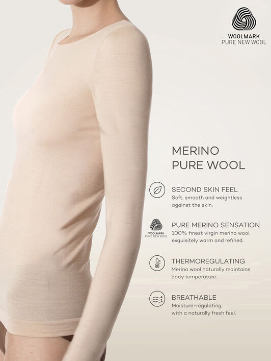PURE WOOL TOP LONG SLEEVES