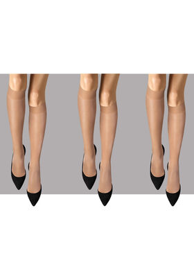SATIN TOUCH 20 KNEE-HIGHS SET (3 UNITS)