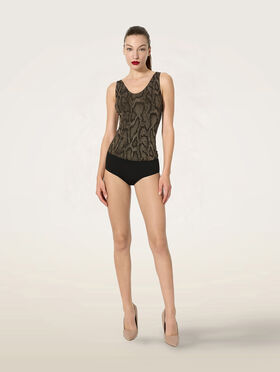 SHIMMERING PYTHON TOP SLEEVELESS