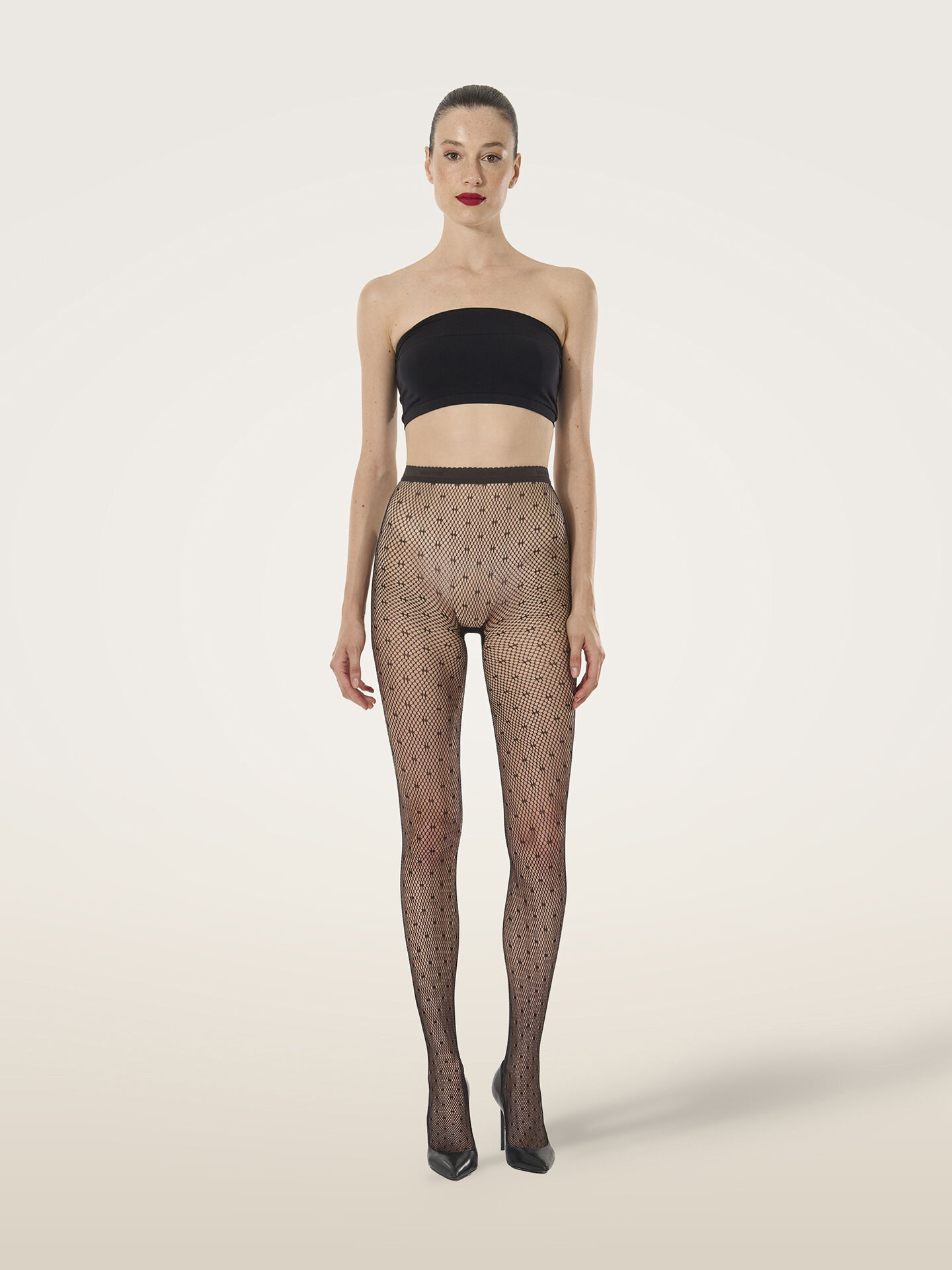 DOTTED NET TIGHTS