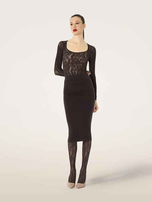 INFINITE ROSE NET TIGHTS