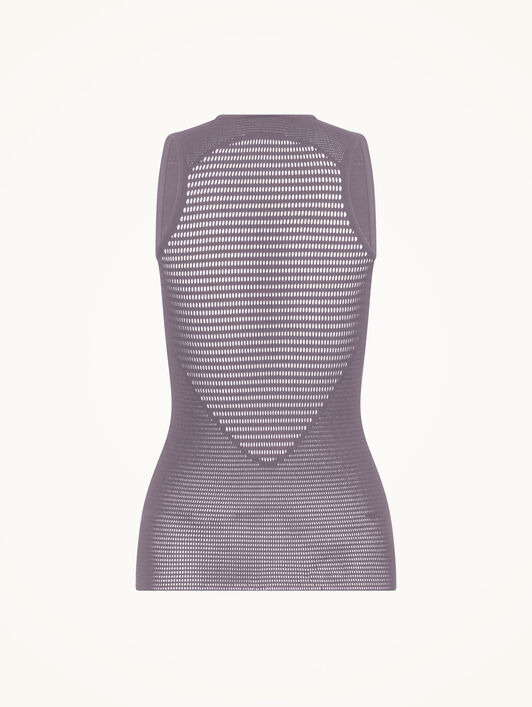 GRID NET TOP SLEEVELESS GRID NET TOP SLEEVELESS