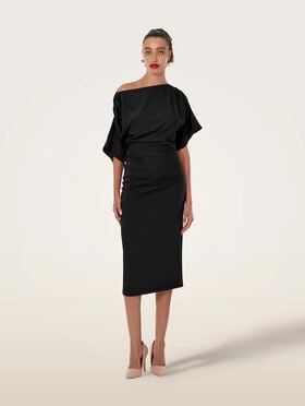 FLUID DRAPE DRESS