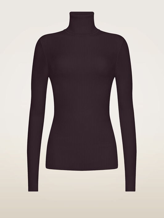 MERINO FINE RIB TOP LONG SLEEVES