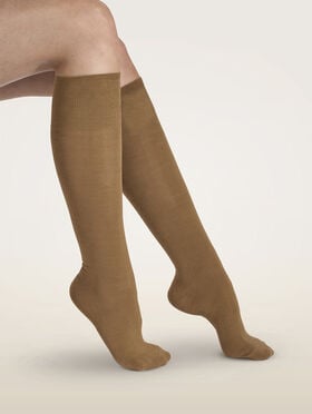 STRETCH COTTON KNEE-HIGHS