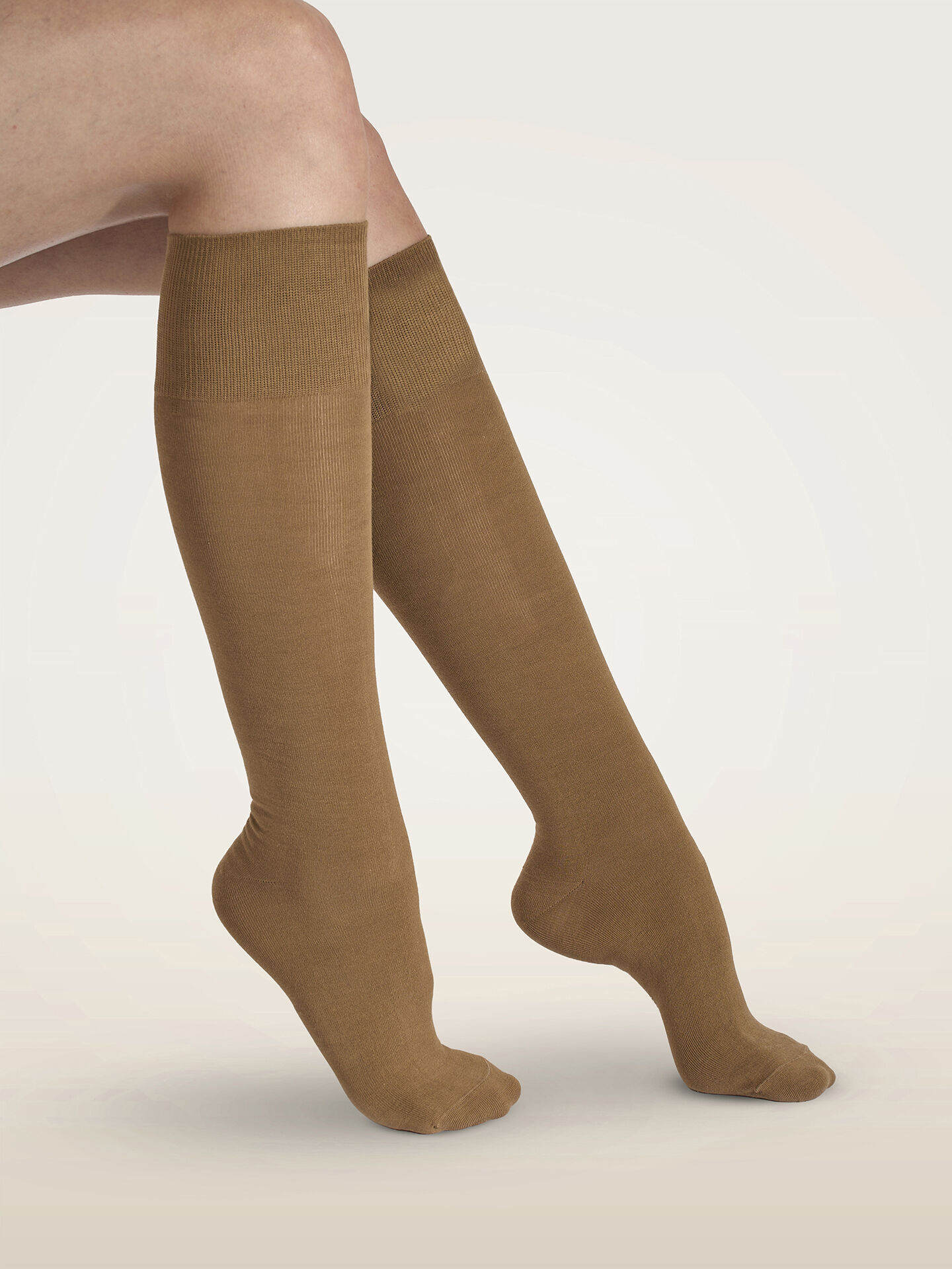 STRETCH COTTON KNEE-HIGHS