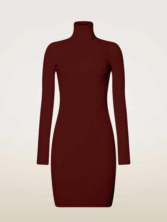 MERINO RIB DRESS