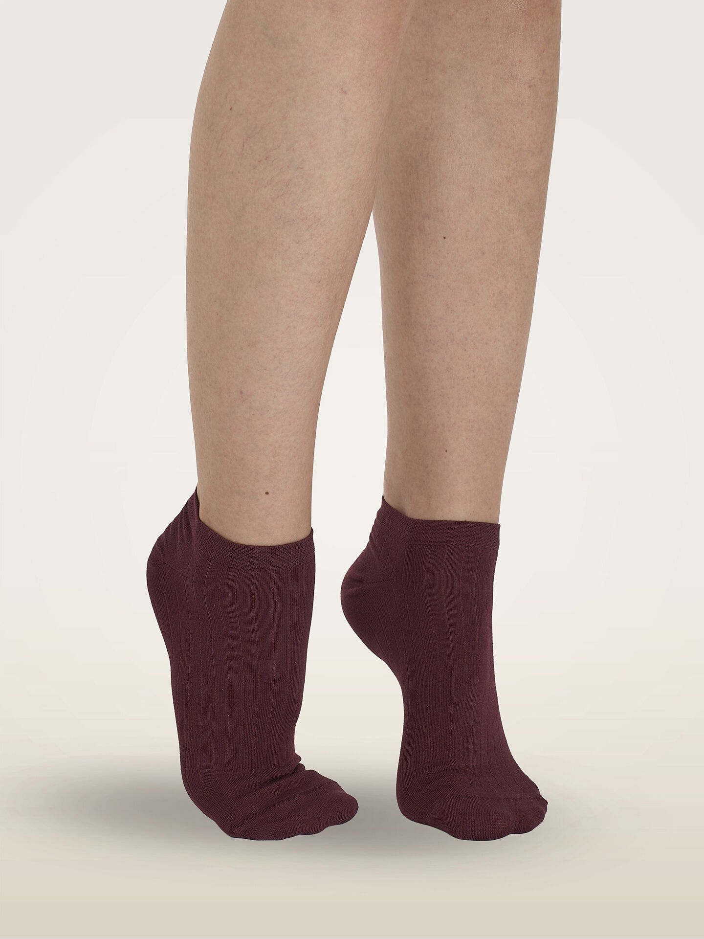 RIBBED COTTON SNEAKER SOCKS