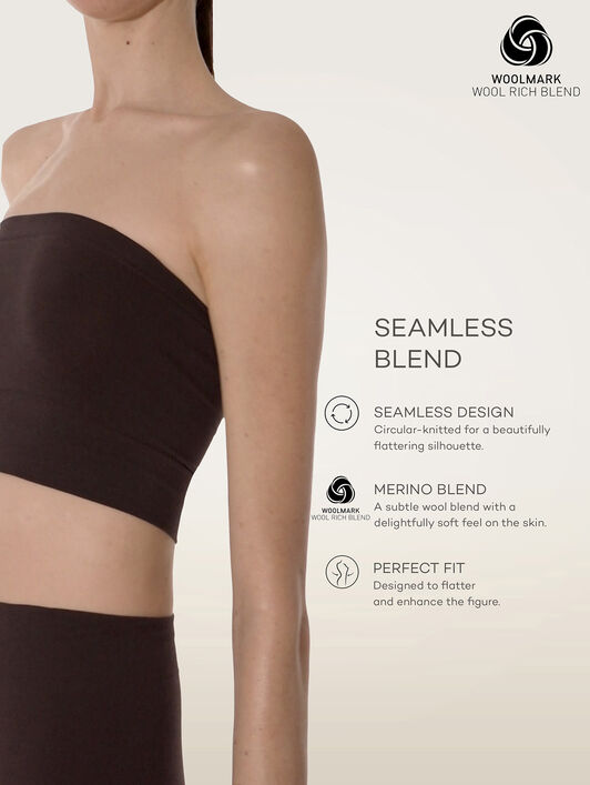 SEAMLESS WOOL TOP SLEEVELESS