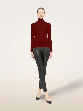 MERINO FINE RIB TOP LONG SLEEV