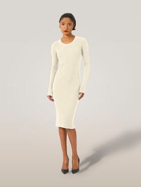 FINE MERINO RIB DRESS