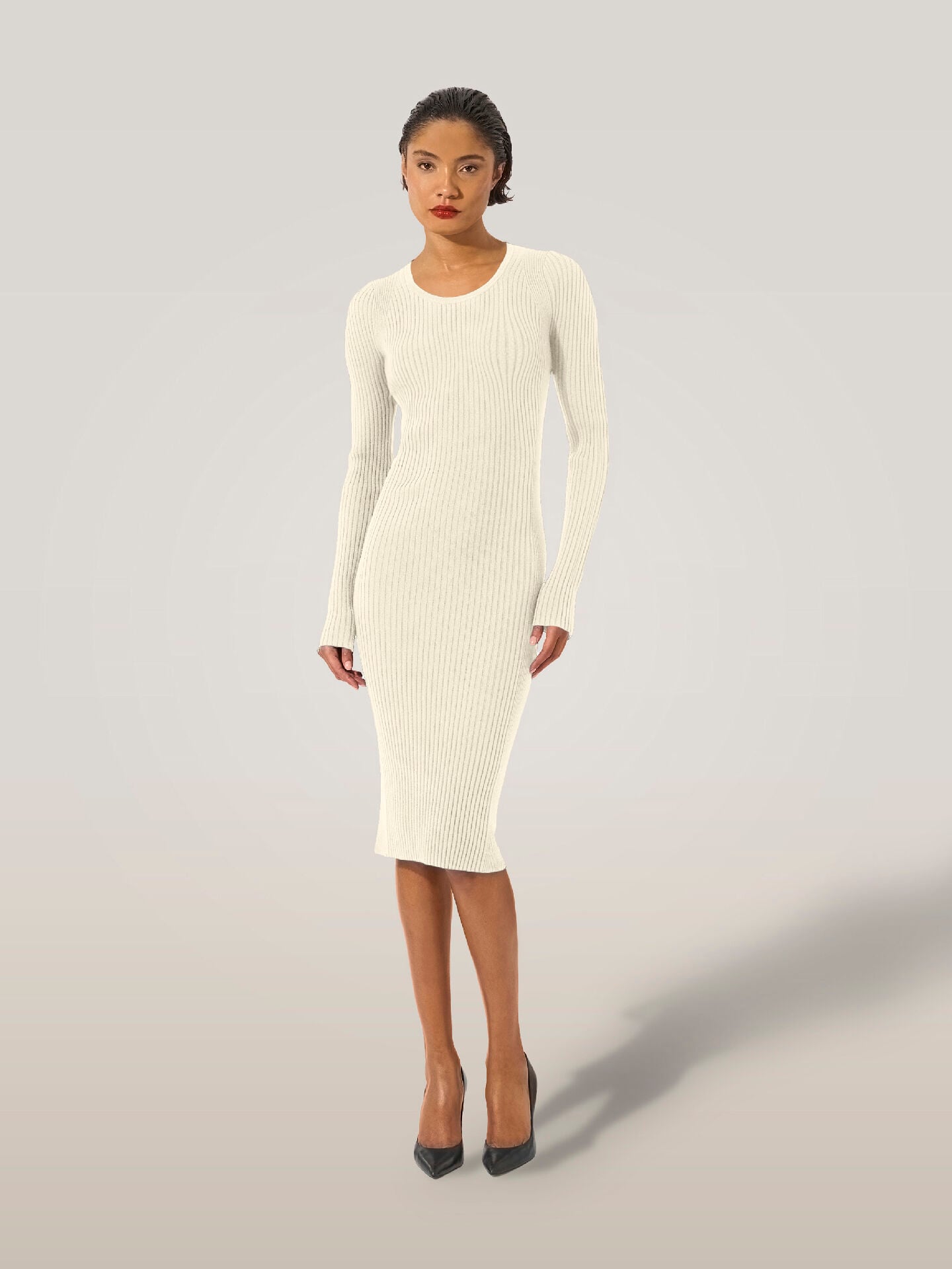 FINE MERINO RIB DRESS FINE MERINO RIB DRESS