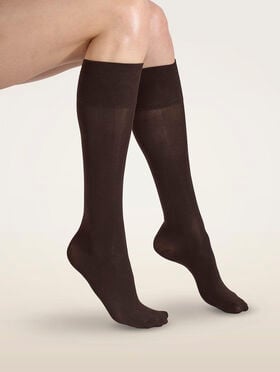 STRETCH COTTON KNEE-HIGHS