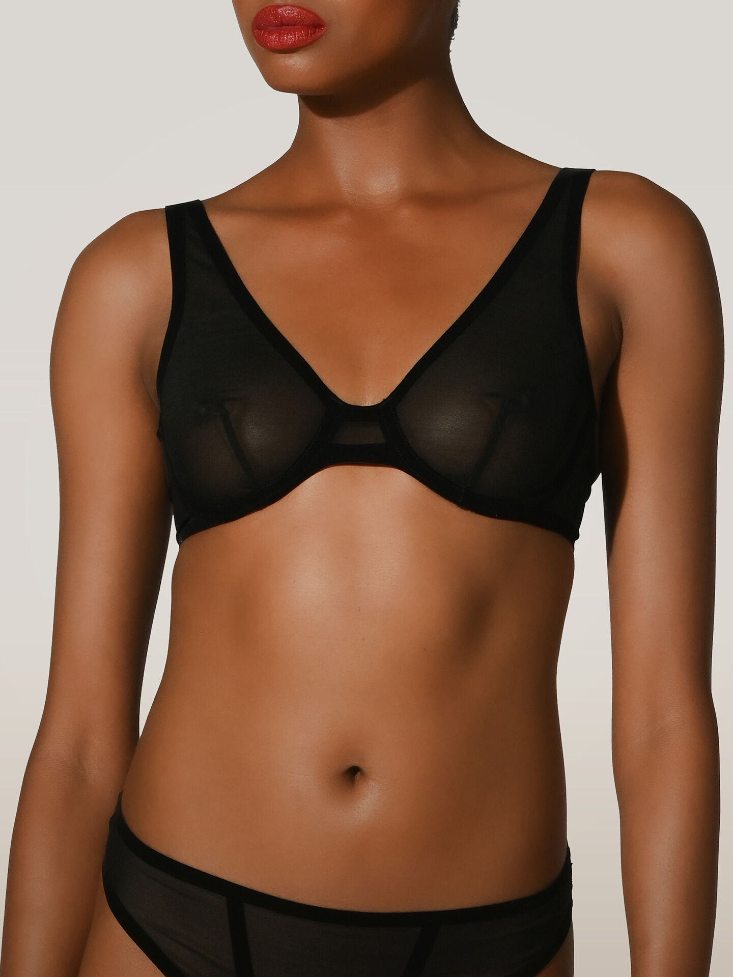 BONDED TO TULLE SKIN BRA