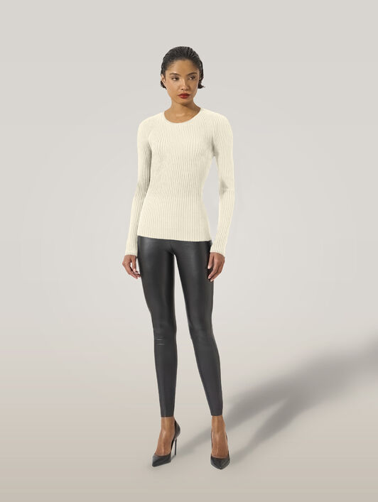 FINE MERINO RIB TOP L. SLEEVES FINE MERINO RIB TOP L. SLEEVES