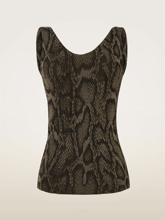 SHIMMERING PYTHON T.SLEEVELESS SHIMMERING PYTHON T.SLEEVELESS