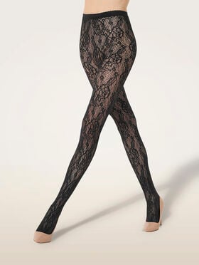 INFINITE ROSE NET TIGHTS