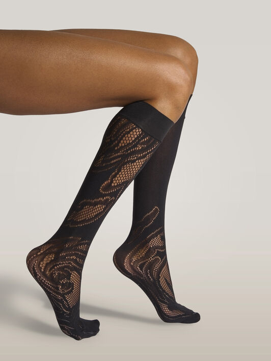 ROSE NET KNEE-HIGHS ROSE NET KNEE-HIGHS