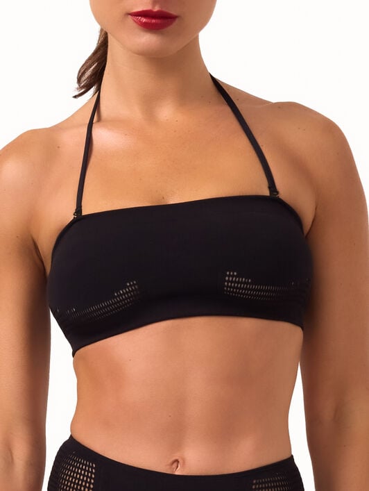NET & RIBS SWIM BANDEAU BRA