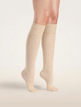 STRETCH COTTON KNEE-HIGHS
