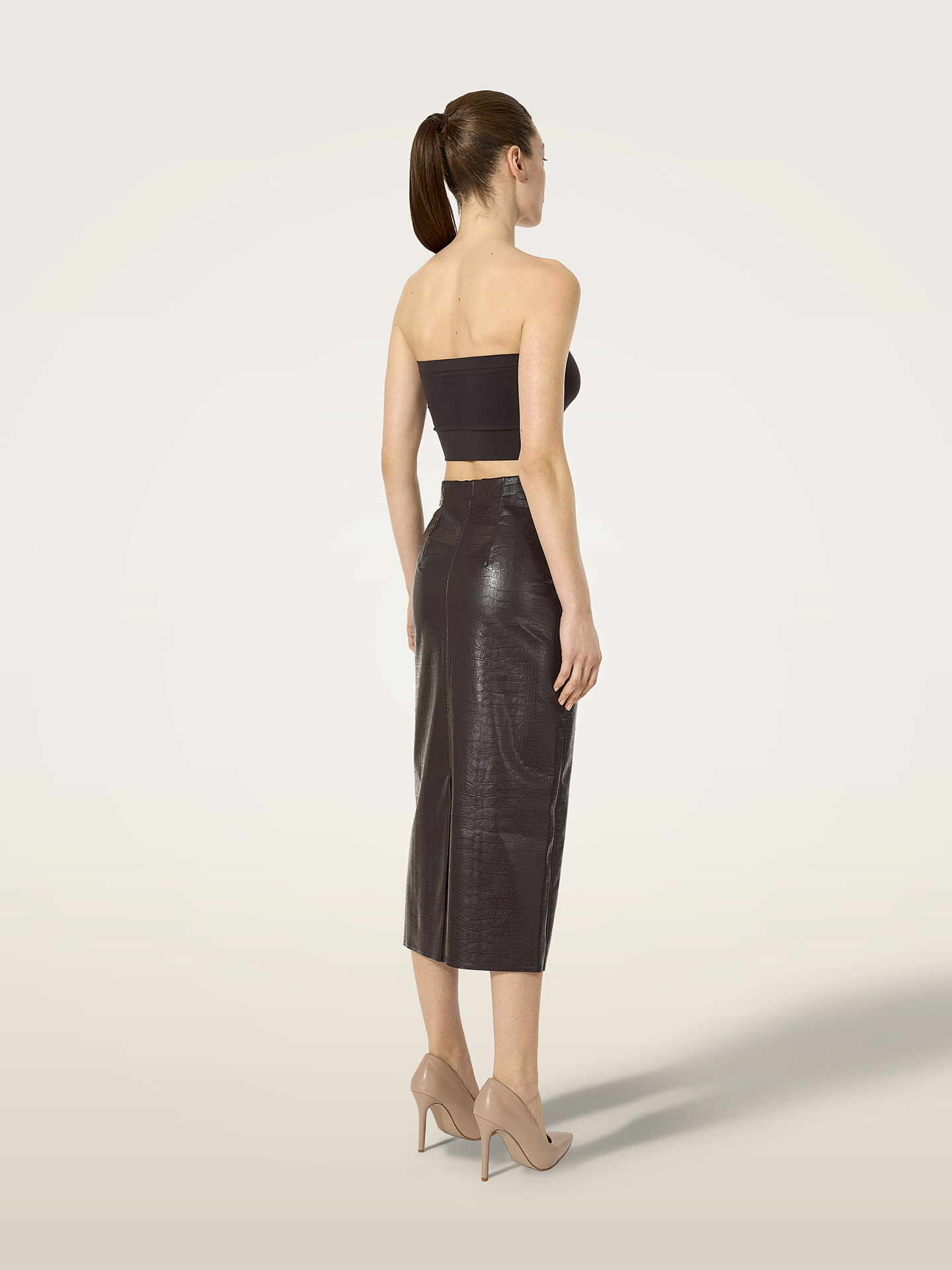 EMBOSSED ALLIGATOR SKIRT EMBOSSED ALLIGATOR SKIRT