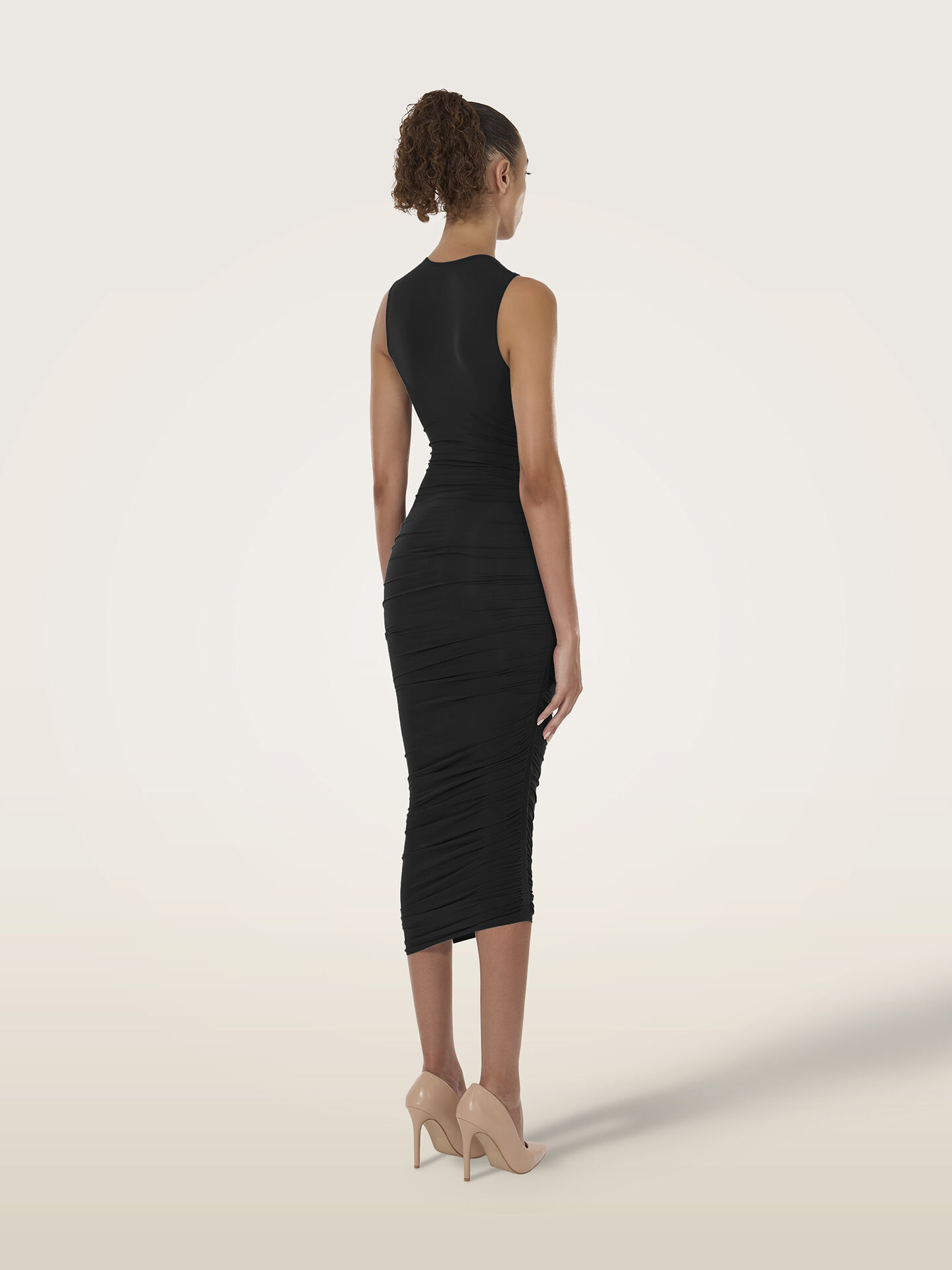 SHEER DRAPE DRESS SHEER DRAPE DRESS