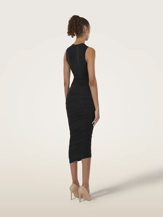 SHEER DRAPE DRESS SHEER DRAPE DRESS