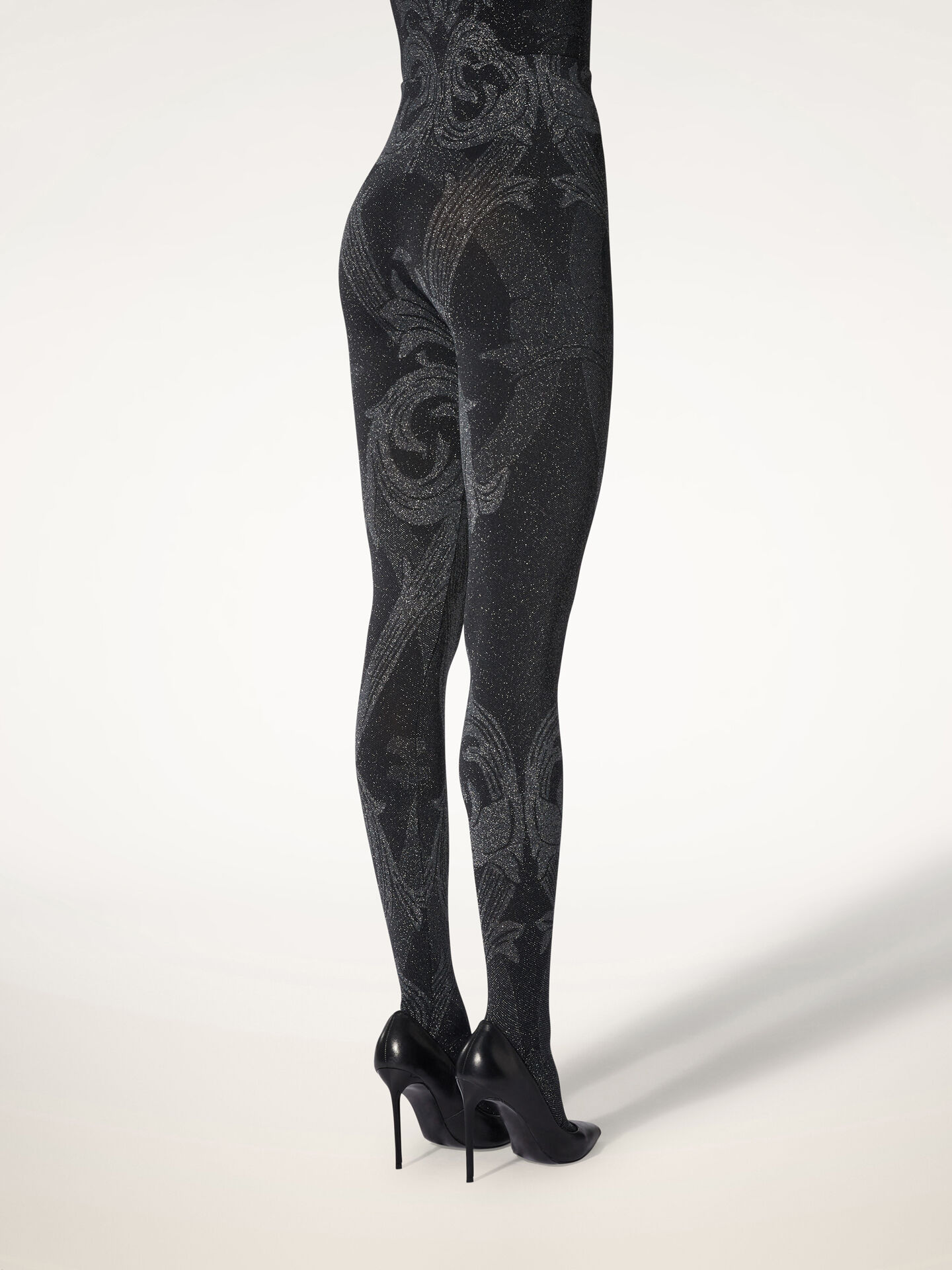 METALLIC JACQUARD TIGHTS METALLIC JACQUARD TIGHTS
