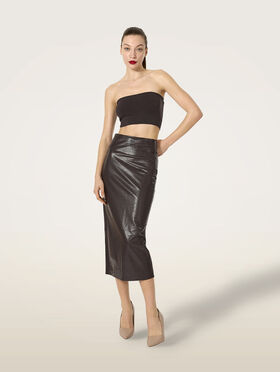 EMBOSSED ALLIGATOR SKIRT