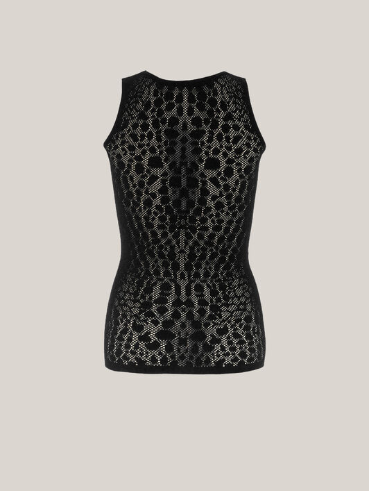 REPTILE NET TOP SLEEVELESS