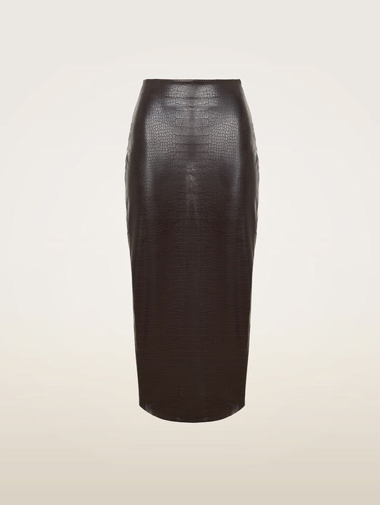 EMBOSSED ALLIGATOR SKIRT EMBOSSED ALLIGATOR SKIRT