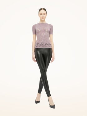 FLOWER LACE TOP SHORT SLEEVES