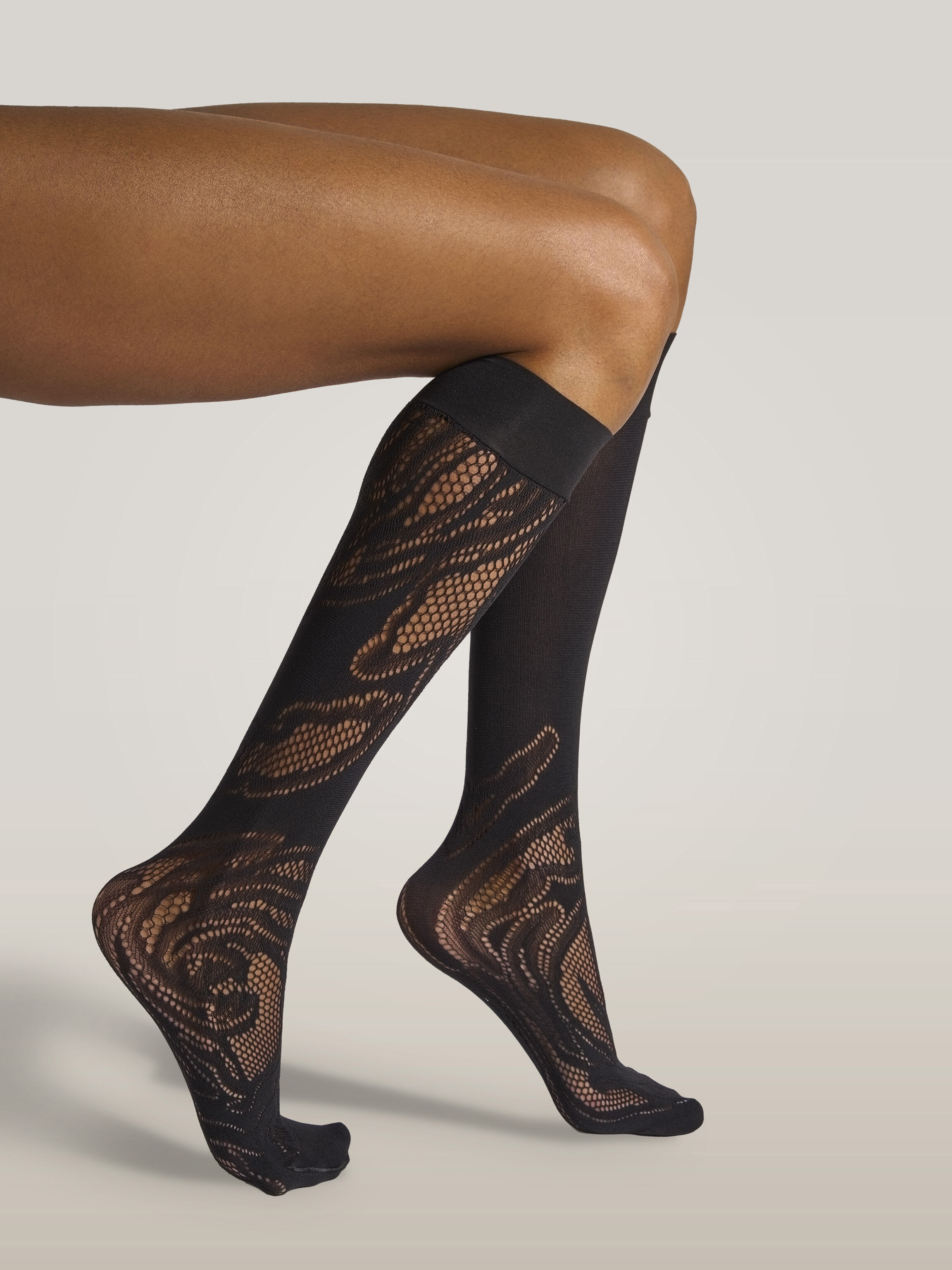 ROSE NET KNEE-HIGHS ROSE NET KNEE-HIGHS