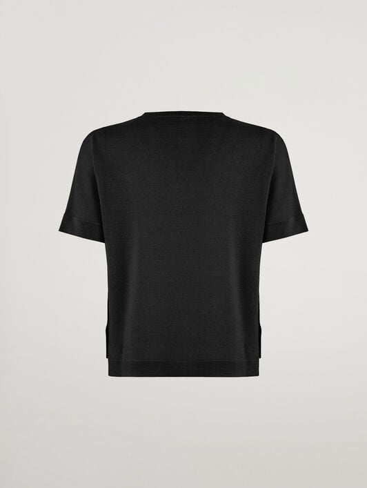 MERINO BLEND TOP SHORT SLEEVES