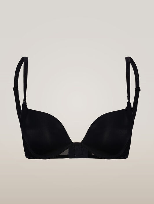BONDED TO TULLE PUSH-UP BRA