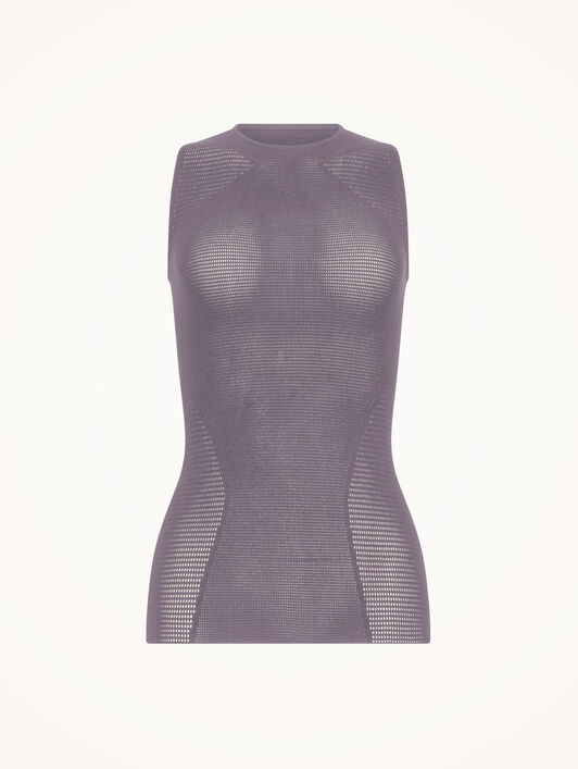 GRID NET TOP SLEEVELESS GRID NET TOP SLEEVELESS