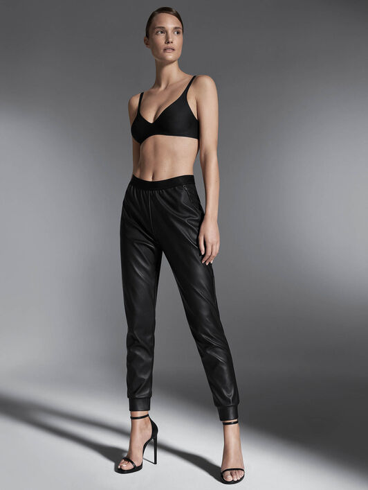 VEGAN LEATHER TROUSERS