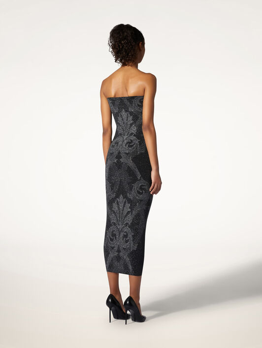 METALLIC JACQUARD DRESS METALLIC JACQUARD DRESS